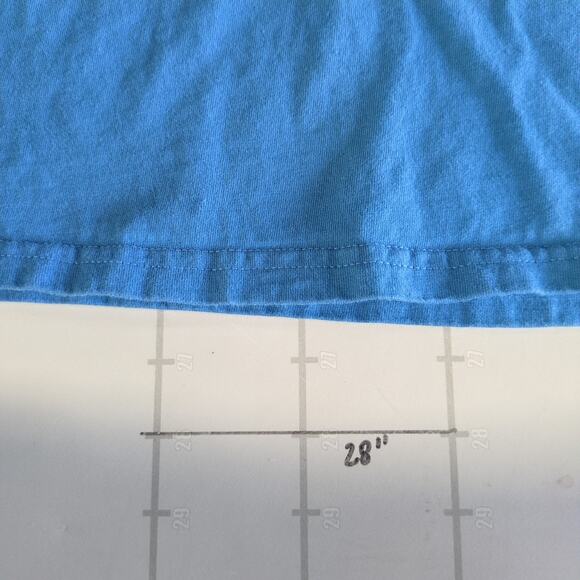 Vintage Nike Shirt Mens XL Blue Gym Center Check Sleeveless Y2K Workout Tank - Picture 9 of 9